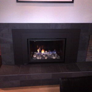 Gas insert with spa stones