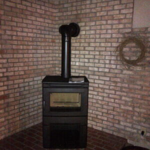 Contemporary wood stove