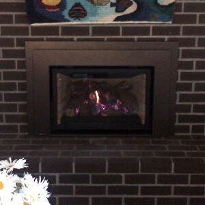 Gas insert with bronze surround