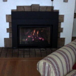 Gas insert with custom surround